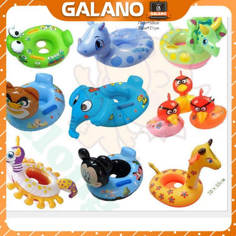 Phao Bơi Xỏ Chân Trẻ Em GALANO Chống Lật An Toàn Cho Bé Hình Động Vật Dễ Thương SS-001040