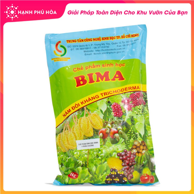 Chế Phẩm Sinh Học Bima Nấm Đối Kháng Trichoderma 1kg/Gói-Chuyên Dành Bón Lót, Bón Thúc, Cung Cấp Dinh Dưỡng, Cải Tạo Đất