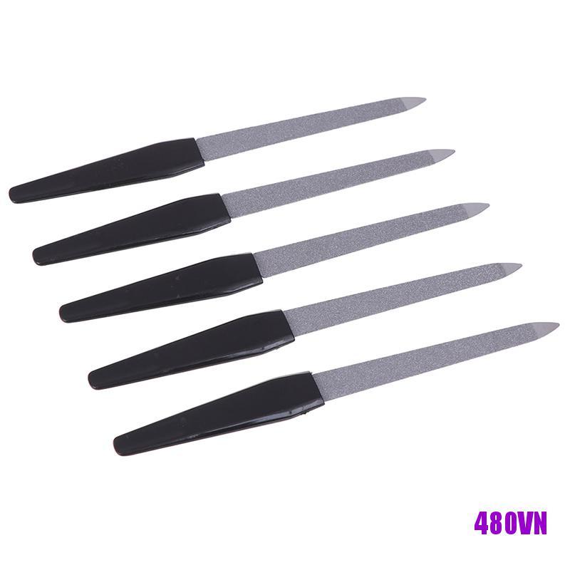 [Hàng mới về] Cây dũa móng tay bằng thép không gỉ thiết kế hai mặt dành cho nữ