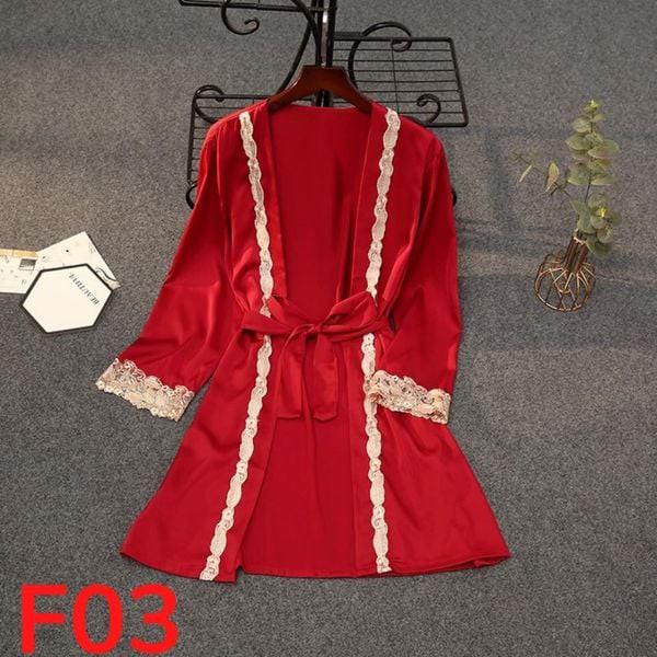 Áo choàng ngủ lụa satin sexy | BigBuy360 - bigbuy360.vn