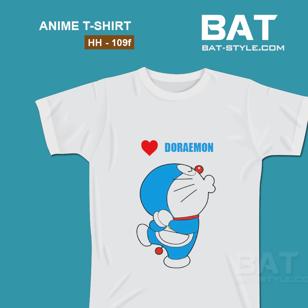 [Free ship] Áo thun cotton nam nữ Doraemon 109 Hàng Cao Cấp siêu mát