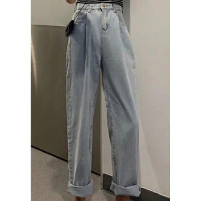 [SẴN] [Ảnh Feacback phía sau] Quần bò ống rộng nữ kèm video ảnh thật | BigBuy360 - bigbuy360.vn