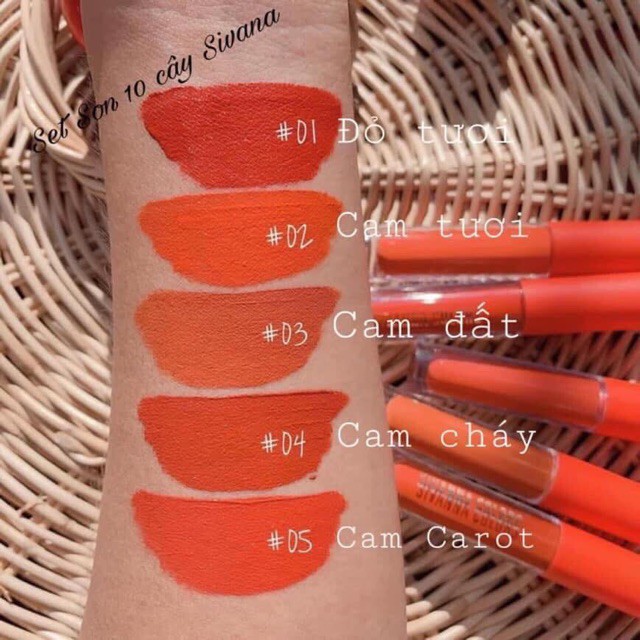 GIÁ SIÊU HUỶ DIỆT GIÁ HUỶ DIỆT COMBO SET 10 son kem và son thỏi sivanna candy pops HF3007 thái lan SIÊU KHUYẾN MÃI