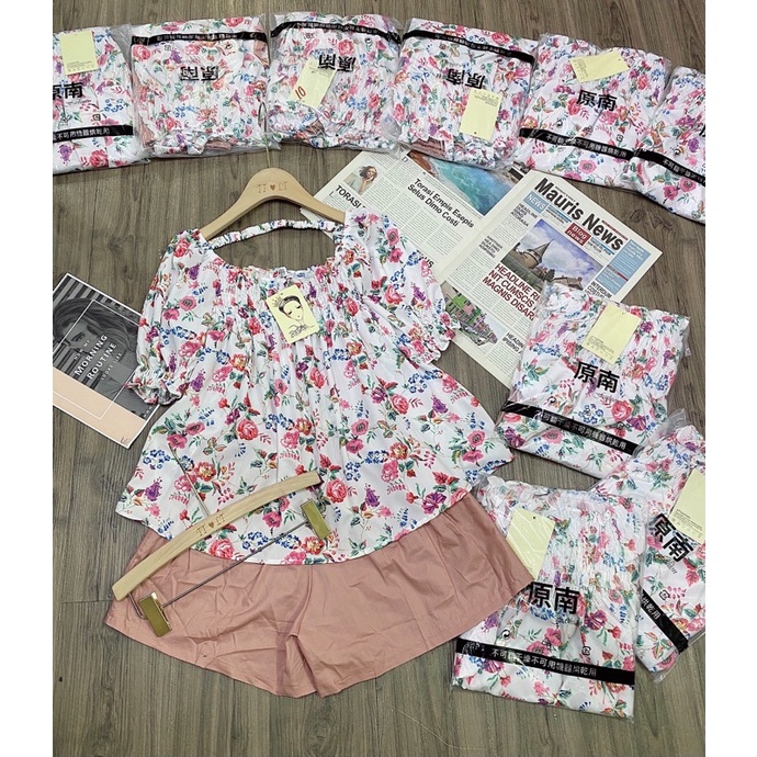 Bán sỉ bộ đũi hoa sooc hồng