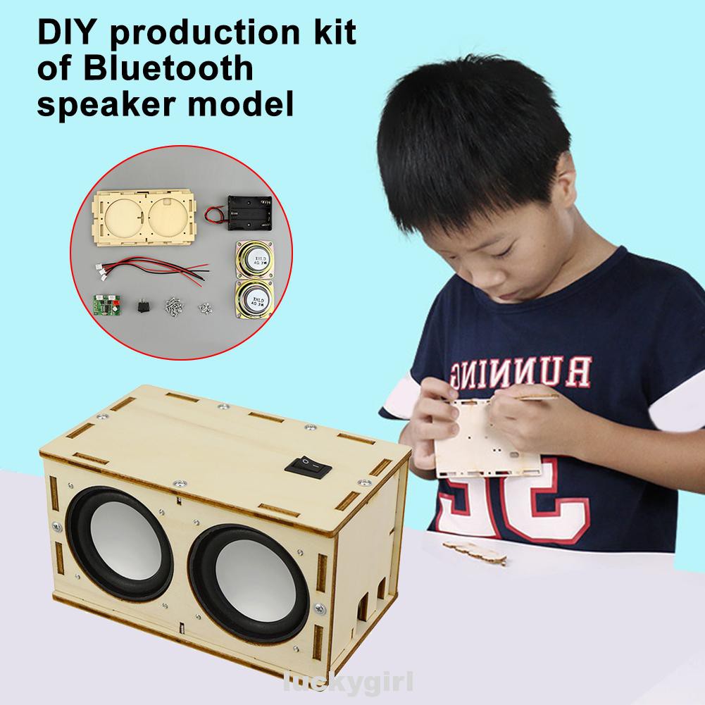 ABS Handmade Portable Non Toxic Entertainment Kids Adults Science Experiment STEM Learning DIY Bluetooth Speaker Box Kit