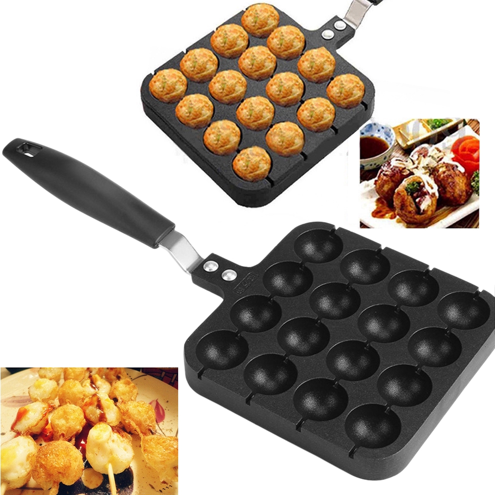 Khuôn làm bánh bạch tuộc Takoyaki 16 ô