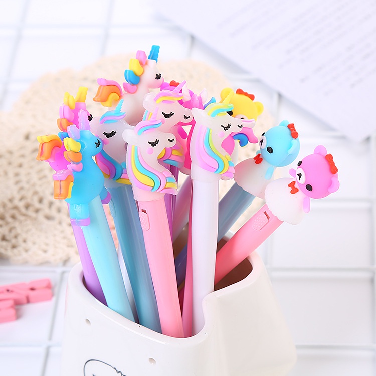 Bút Mực Đen Có Đèn LED Phát Sáng