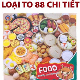 Đồ chơi Nấu Ăn các món ăn Nhà Bếp 88 Chi Tiết Cho Bé thỏa thích sáng tạo