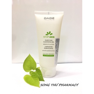 (CHÍNH HÃNG)SỮA RỬA MẶT KIỀM NHỜN-BABE STOP AKN PURIFYING CLEANSING GEL