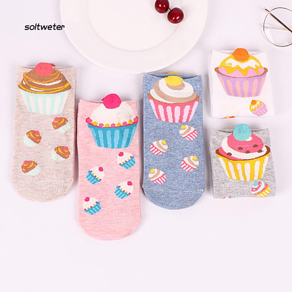 Vớ cotton hoạt hình xinh xắn dành cho nữ