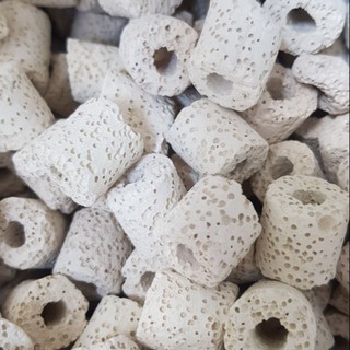 Sứ nhẫn trắng - Vật liệu lọc cho bể cá (500g)