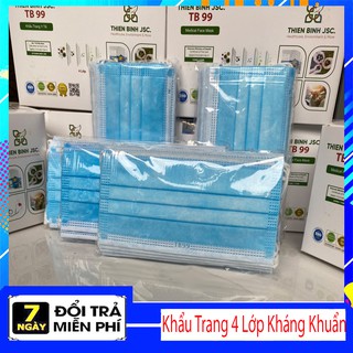 Hộp 50 Cái Khẩu Trang Y Tế 4 Lớp Kháng Khuẩn Chuẩn LIDOSAD - WONTER