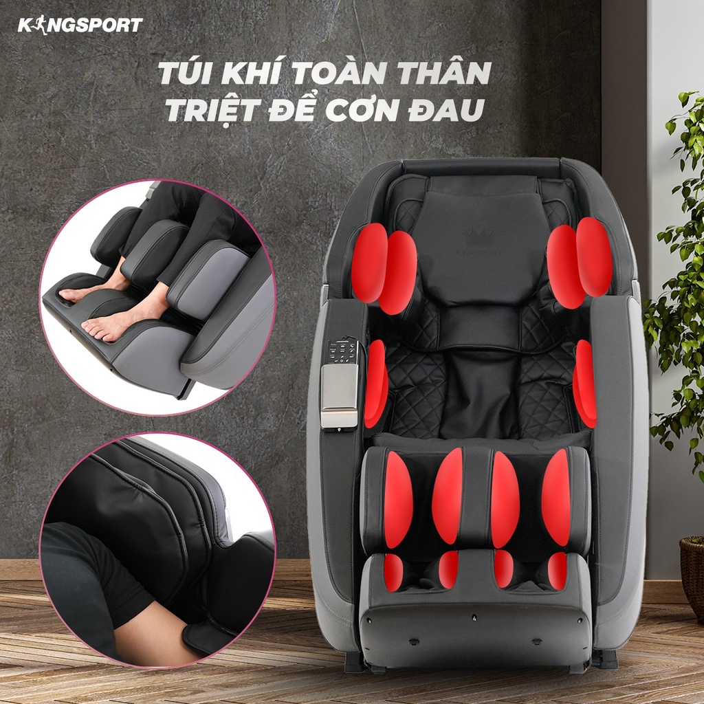 Ghế massage KINGSPORT G32 New, mẫu hot 2021, tự động mát xa đa năng, massage 3D chân thực