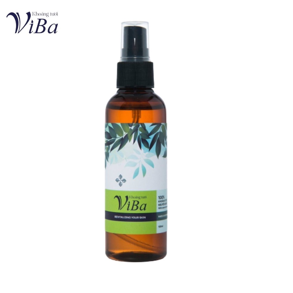 xịt khoáng toner dưỡng da ẩm mượt mịn màng chính hãng khoáng tươi viba