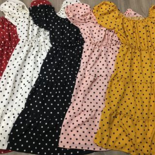 Váy maxi bi tầng trễ vai - Mặc đc 2 kiểu