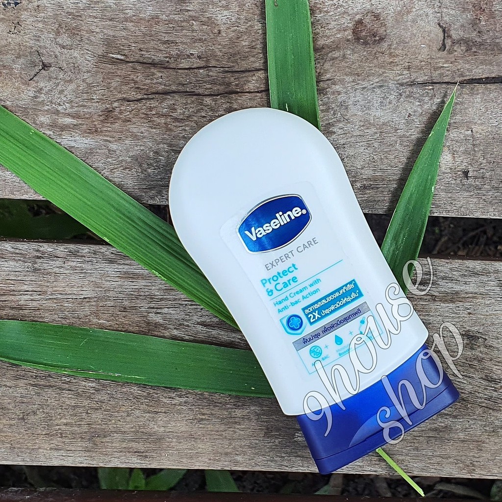 Date 1/2024 01 Vaseline Dưỡng Da Tay PROTECT & CARE  Thái Lan 85ml - TUÝP TRẮNG
