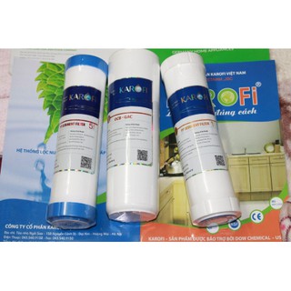 Bộ 3 Lõi Lọc Nước Karofi