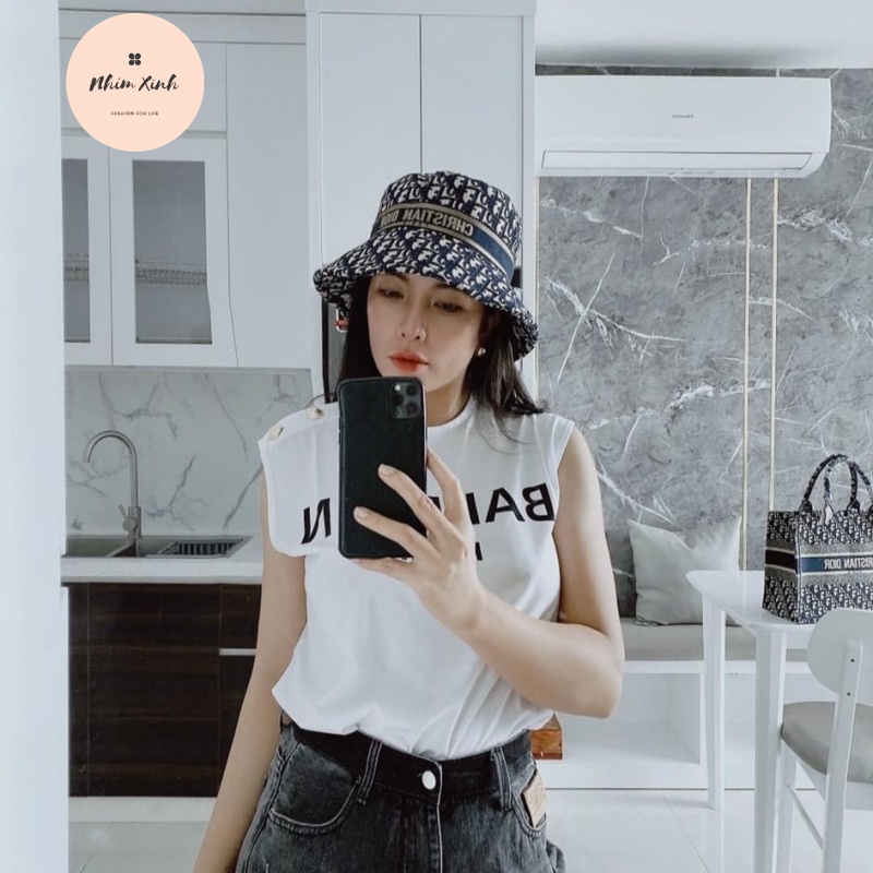 Mũ Bucket DIOR Nam Nữ Siêu Hot, Hàng Loại 1, 2 Lớp Full Tag Mác, Chất Vải Dày Dặn - Hàng Quảng Châu