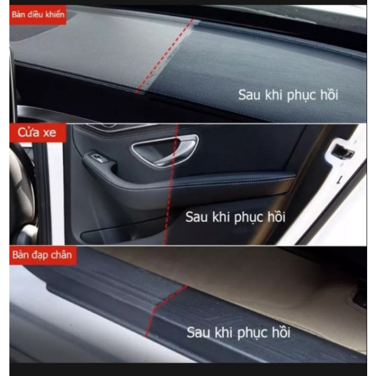 Nano phục hồi nhựa nhám bạc màu, tạo độ bóng như mới.