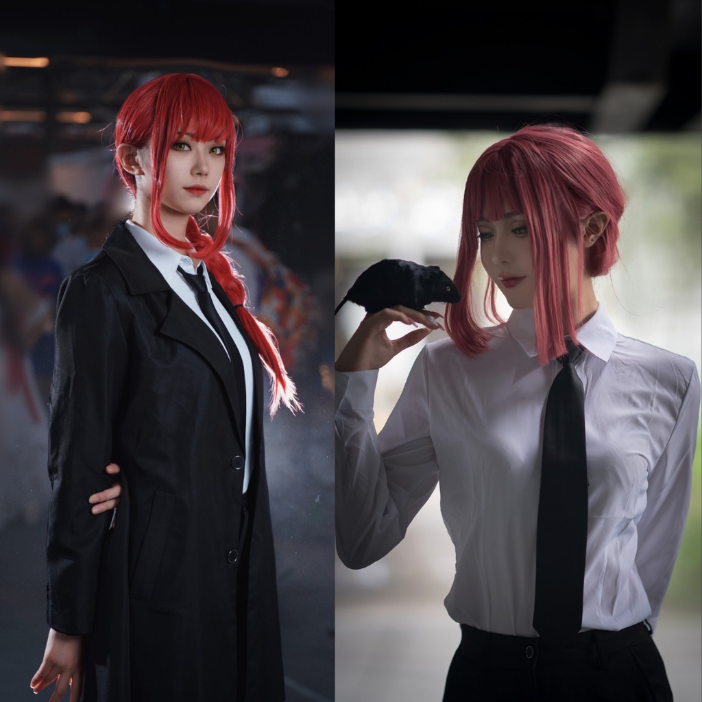 Trang phục đồ hóa trang cosplay Makima Chainsaw Man áo vest dài