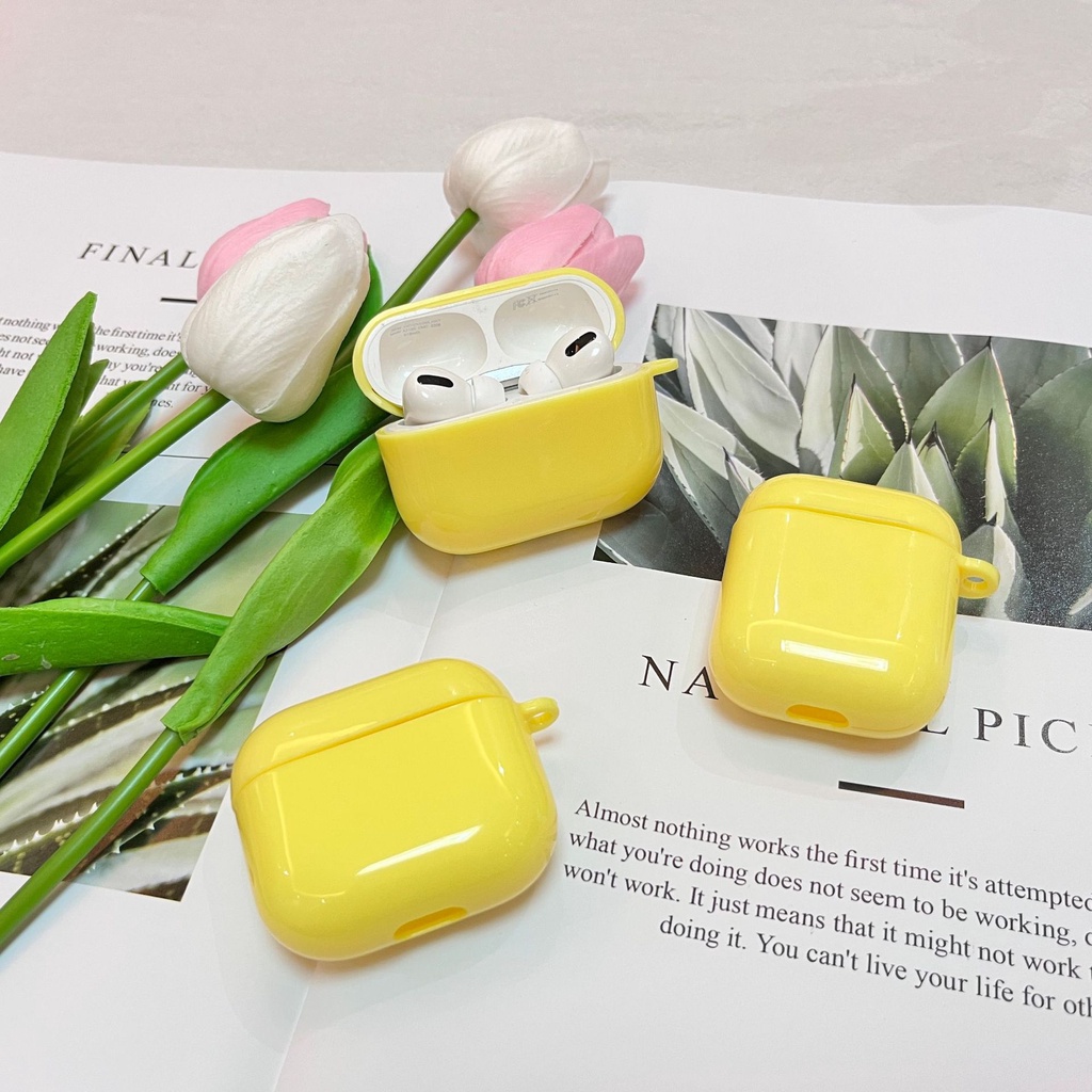 Vỏ Bảo Vệ Hộp Sạc Tai Nghe Bluetooth Bằng TPU Mềm Màu Kẹo Cho Airpods 1 2 Pro 3