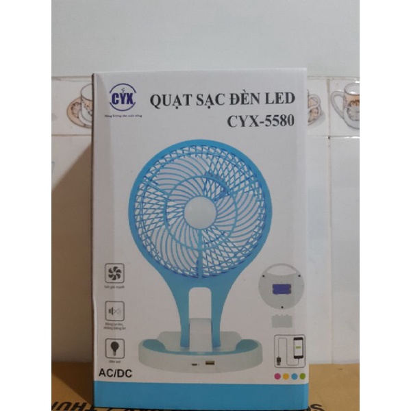 Quạt Tích Điện Đèn Led CYX-5580