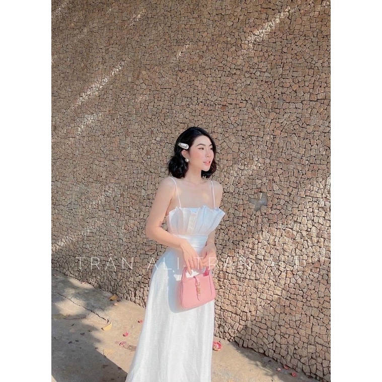 Đầm Nữ Xinh ⚡𝙎𝙄𝙀̂𝙐 𝙎𝘼𝙇𝙀⚡ Váy Xép Ly ngực 2 Dây  Sang Chảnh Cho Nàng Tự Tin Dạo Phố - 85217