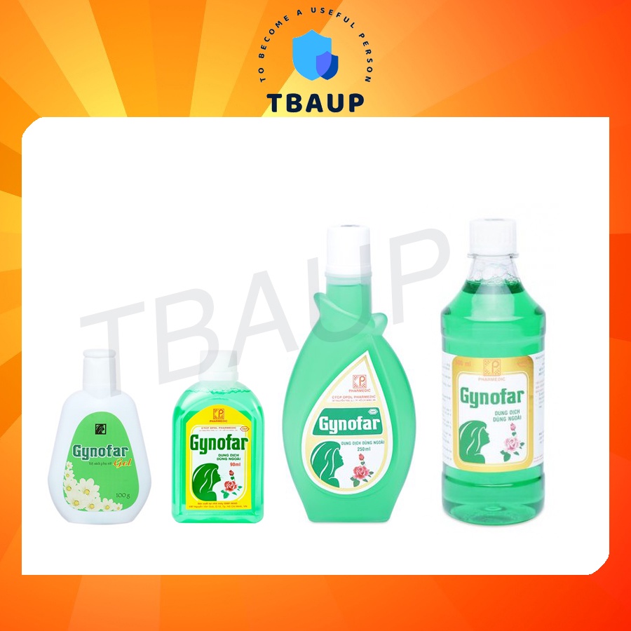 Gynofar - Dung dịch "nước thánh", tắm mụn lưng, rôm sảy, gội chống gàu, nấm, vệ sinh phụ nữ, sát trùng ngoài da