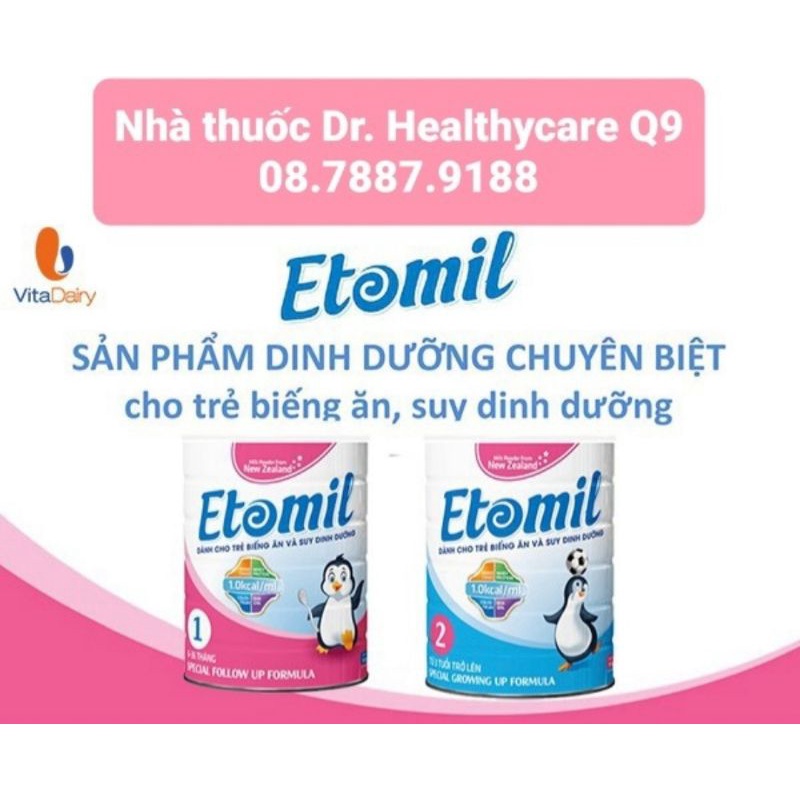 Sữa Etomil số 1, giúp bé tăng cân, tăng chiều cao, phát triển trí não