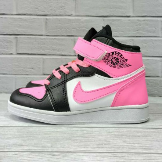 Giày Thể Thao Nike Jordan 1 Cổ Cao Phong Cách Retro Cho Bé Gái 21-35