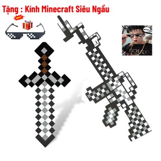 Combo Kiếm-Súng Minecraft iron [Tặng Kính Thug Life]