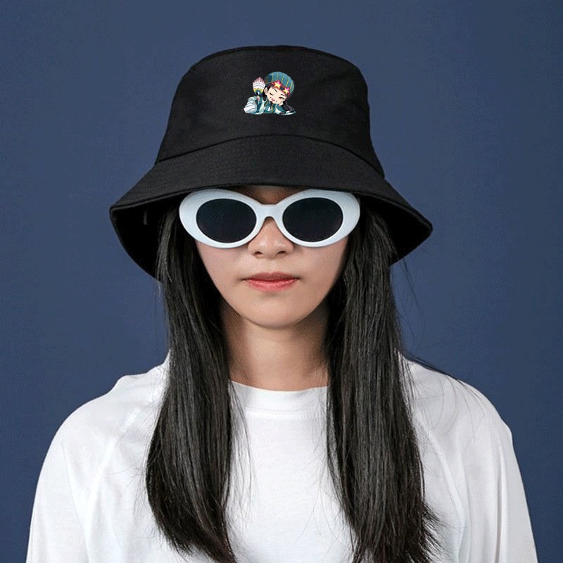 Mũ bucket in hình KHỔNG MINH THÍCH ĐI QUẨY anime chibi tiện lợi thời trang quà tặng idol cpop