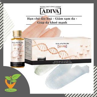 ADIVA Collagen [Hộp 14 chai] - Nước uống làm đẹp da, ngăn ngừa lão hoá [colagen]