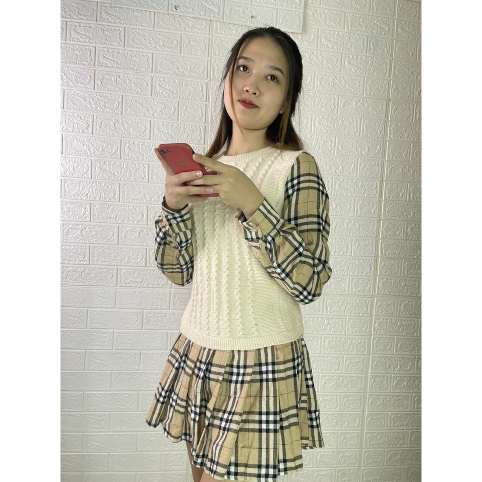 Áo váy len nữ cao cấp kèm chân váy kiểu dáng trẻ trung sang chảnh Bling Store BL02 | BigBuy360 - bigbuy360.vn