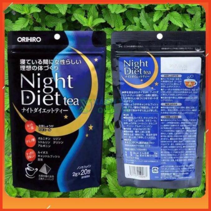 Trà giảm cân Night diet Nhật bản [FREE SHIP_CHÍNH HÃNG] Trà đêm orihiro