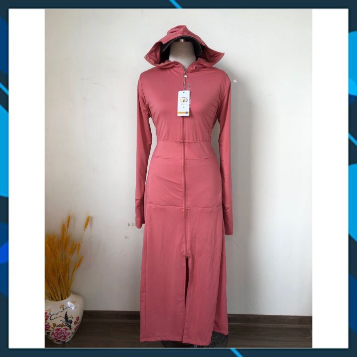 Áo chống nắng choàng nữ 2 lớp lưới thoáng khí 2 bên sườn