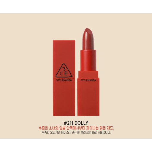 Son 3CE Red Recipe Matte Lip Color 211 Dolly