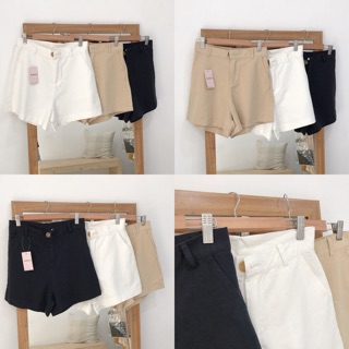 QUẦN SHORT VẢI THÔ TRƠN CẠP CÚC