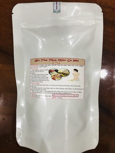 100g BỘT TẮM CÀ PHÊ THẢO MỘC TRẮNG DA HANDMADE | BigBuy360 - bigbuy360.vn