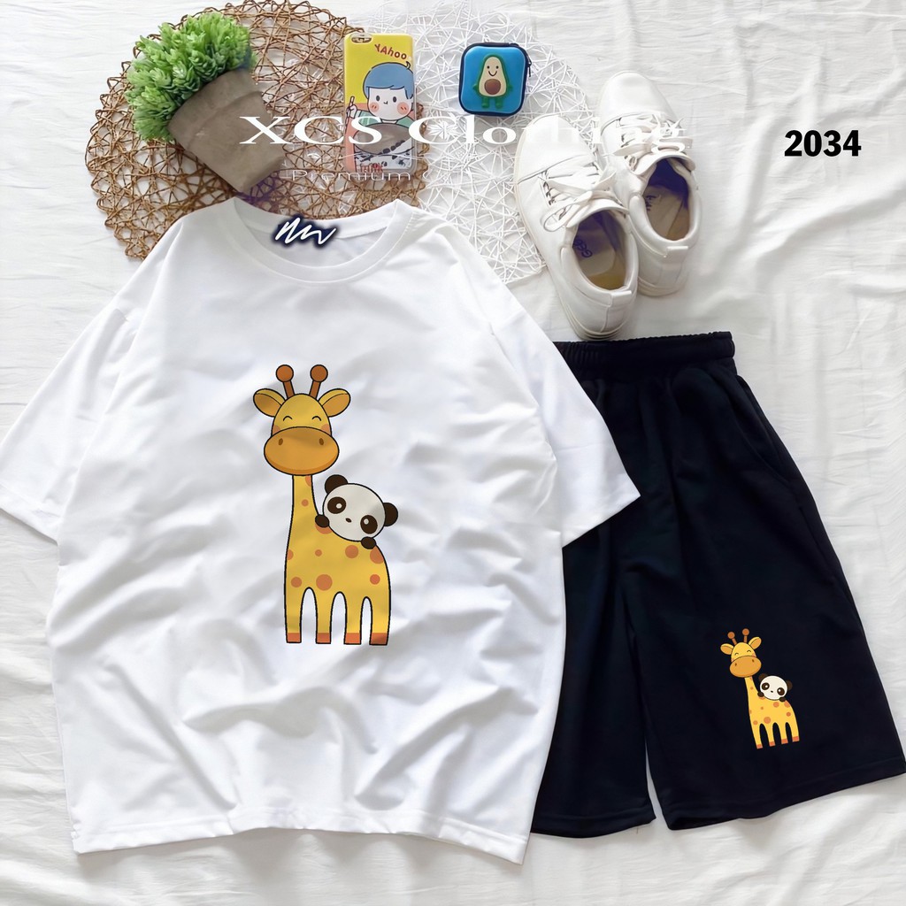 Đồ Bộ Hoạt Hình Unisex – Aossi , Set Cartoon, Freesize, Thun Cotton, Nam Nữ Đều Mặc Được