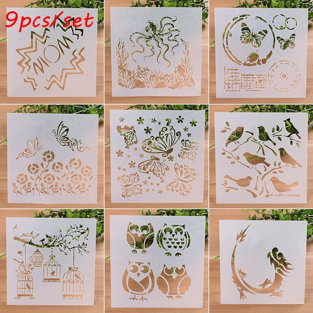 Bộ 9 Khuôn Cắt In Nổi Dùng Trang Trí Album Độc Đáo Tiện Dụng