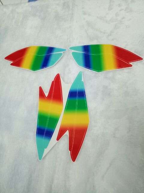 Tem logo -Combo 2 cặp tem dán demi xi nhan trước và sau dành cho xe winner nhiều màu