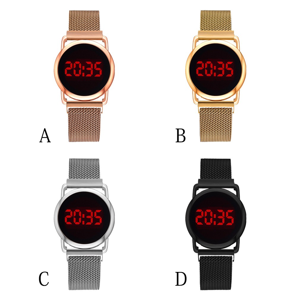 Đồng Hồ Điện Tử Nữ LVPAI Dây Dạng Lưới Phong Cách Thời Trang