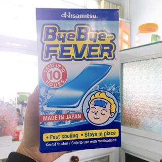 Dán hạ sốt bye bye fever nhật bản cho bé hộp 16 miếng