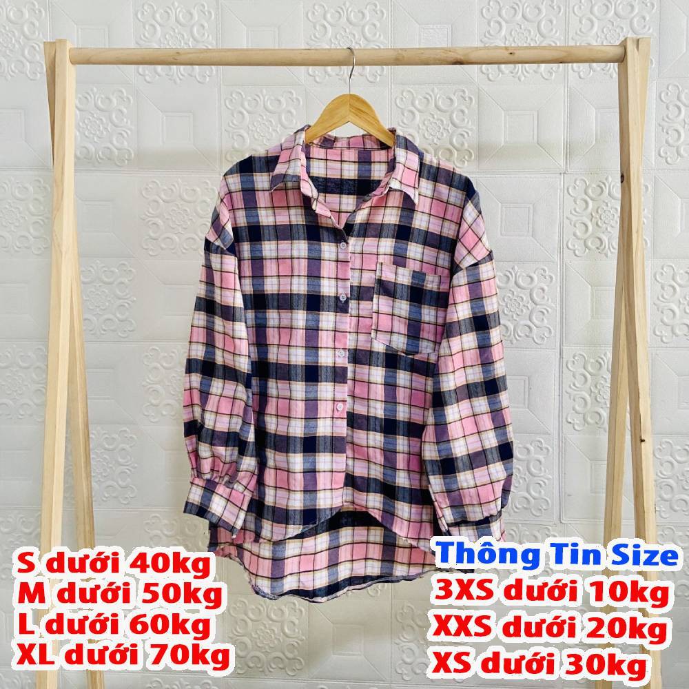 Áo khoác sơ mi nam nữ họa tiết caro form rộng dễ phối đồ giá rẻ cực hot