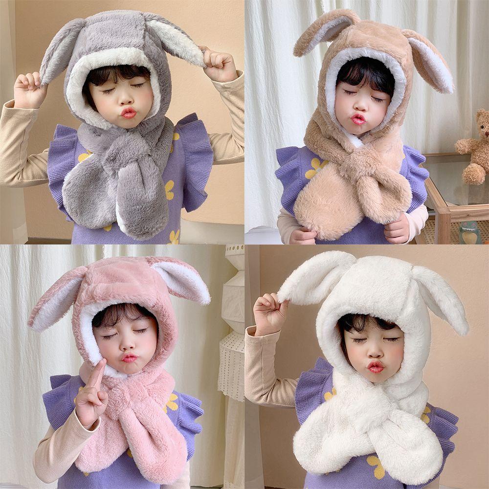 JUNE Mũ Tai Thỏ Giữ Ấm Chống Gió Mùa Đông Cho Bé Trai Và Bé Gái