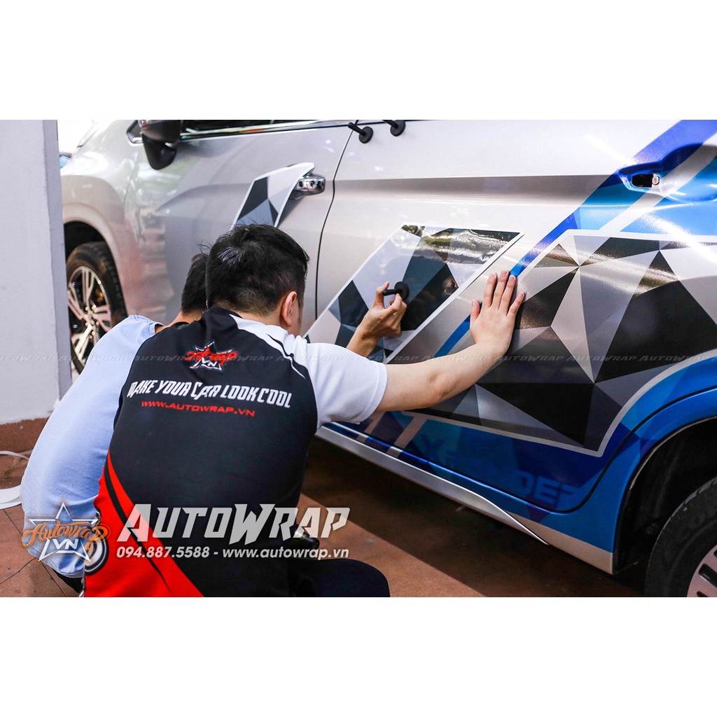 Tem họa tiết xe Xpander - Tem họa tiết ô tô Mitsubishi, tem dán sườn xe thể thao