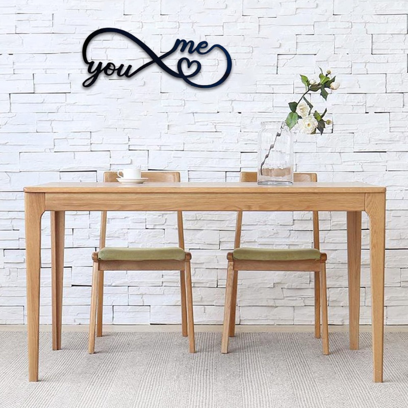 Miếng Dán Tường Trang Trí Chữ You Love Me for Infinity Hear