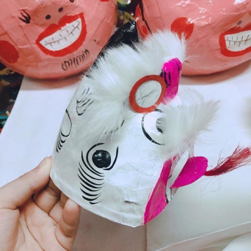 Đầu sư tử nhí trang trí trung thu