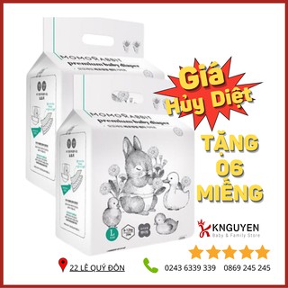 Tã/Bỉm Quần/ Dán Momo Rabbit  [Phân Phối Sỉ Lẻ] - Đủ Size S50/M44/L40/XL36 và L28/XL22/XXL18 - Hàn Quốc